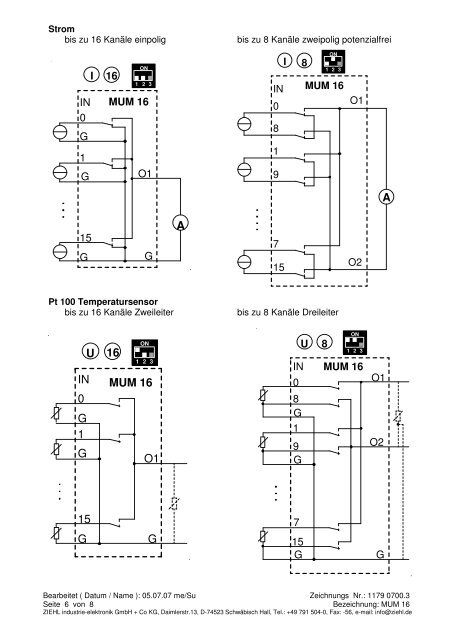 Messstellenumschalter MUM 16 - Ziehl industrie-elektronik GmbH + ...