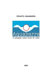 projeto de natação - Aquabarra