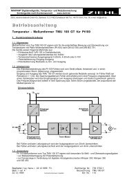 Betriebsanleitung Elektronik-Stromwandler STWA 1 LH  - ziehl.de