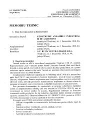 Memoriu Tehnic Sanitar Bar