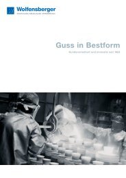 Imagebroschüre: Guss in Bestform - Wolfensberger AG