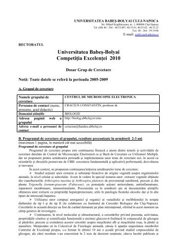 UNIVERSITATEA BABEŞ-BOLYAI CLUJ-NAPOCA