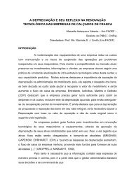 A DEPRECIAÇÃO E SEU REFLEXO NA RENOVAÇÃO TECNOLÓGICA NAS EMPRESAS ...