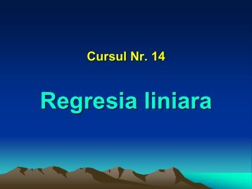 5. Regresia liniara