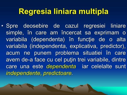 5. Regresia liniara