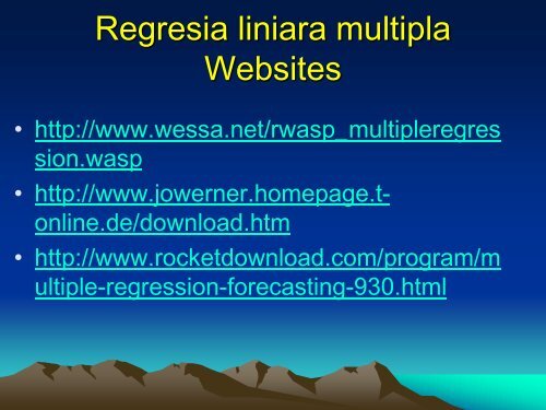 5. Regresia liniara