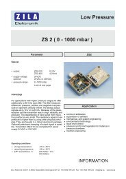 differential pressure sensor ZS2 - zila.de