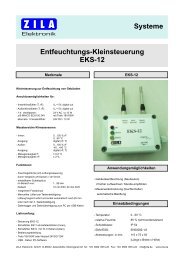 Entfeuchtungs-Kleinsteuerung EKS-12 Systeme - zila.de