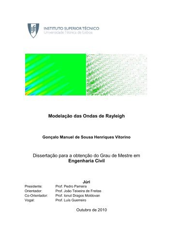 Modelação das Ondas de Rayleigh - Universidade Técnica de Lisboa