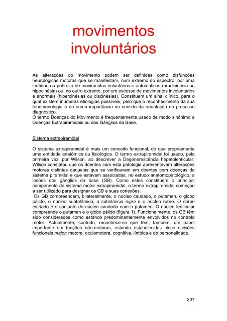 movimentos involuntários