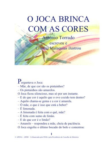 O JOCA BRINCA COM AS CORES