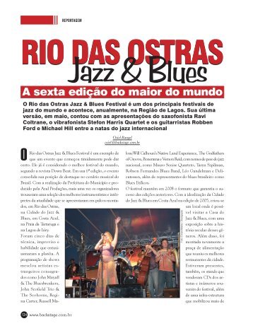 Rio das Ostras Jazz & Blues - Backstage