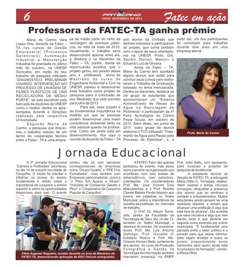 Edição 11 - Faculdade de Tecnologia de Tatuí