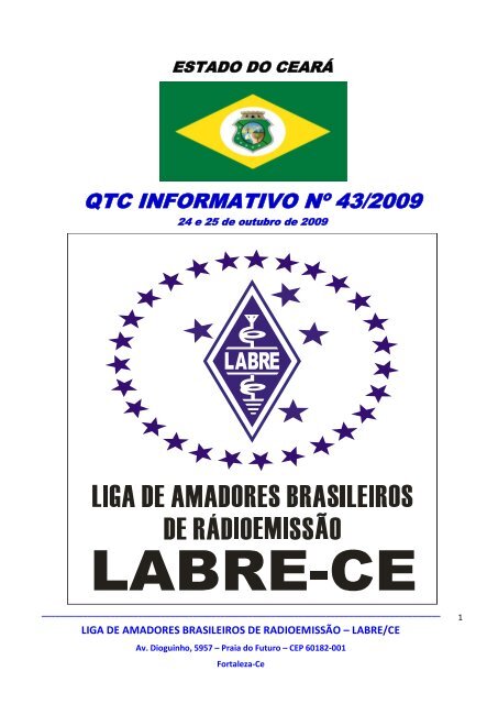 QTC INFORMATIVO Nº 43/2009 - Labre-ce.org.br