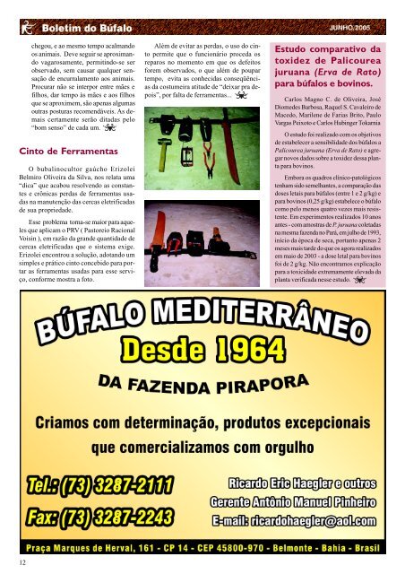 Boletim do Búfalo - nº 2 - jul/2005 - Associação Brasileira de ...