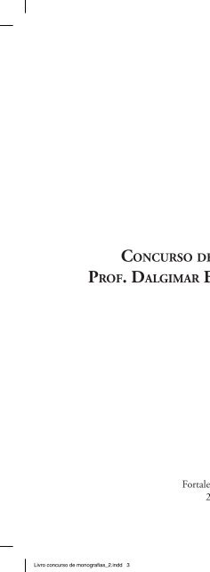 concurso de monografias prof. dalgimar beserra de ... - CREMEC