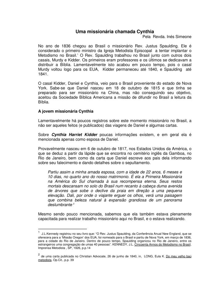 Discipulado em Paulo Igreja Metodista de Vila Isabel