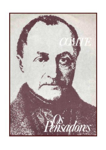Auguste Comte - Os Pensadores (pdf)(rev) - Núcleo de Estudantes ...