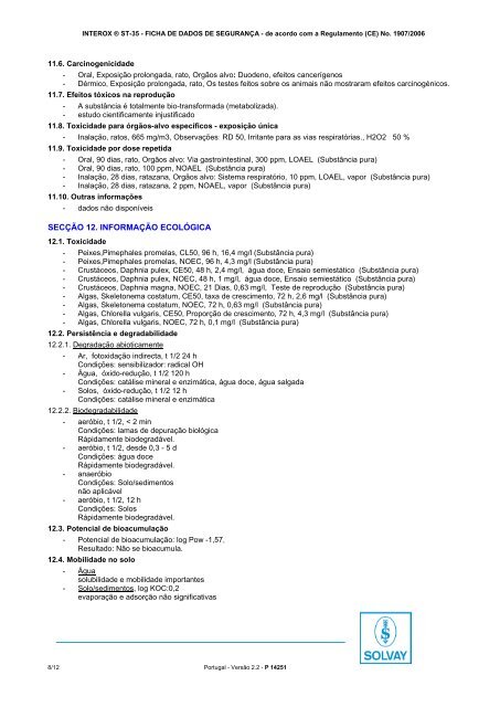 interox ® st-35 - Solvay