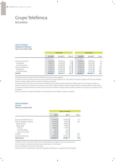 Relatório Anual 2004 - Telefonica