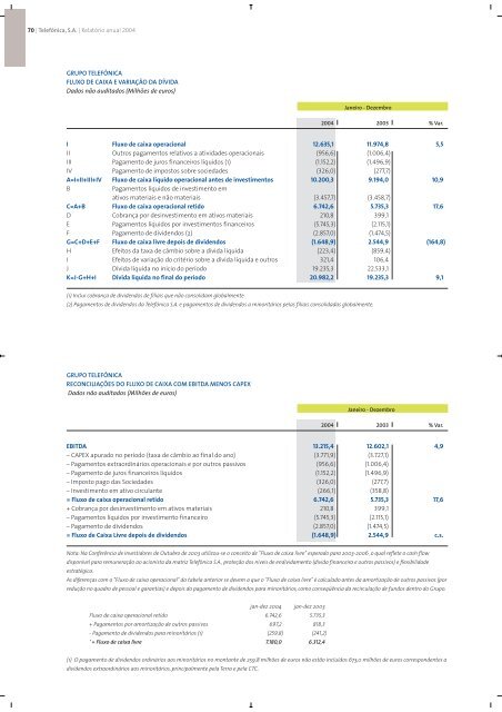 Relatório Anual 2004 - Telefonica