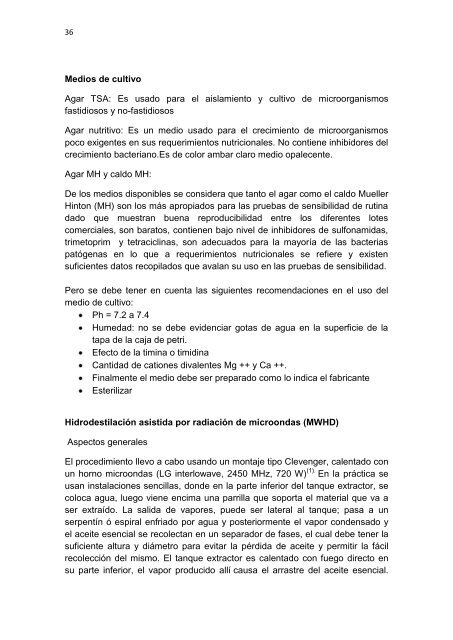 ACTIVIDAD ANTIBACTERIANA DEL ACEITE ESENCIAL DE LA ...