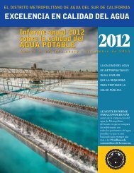 Informe anual 2012 sobre la calidad del AGUA POTABLE ...