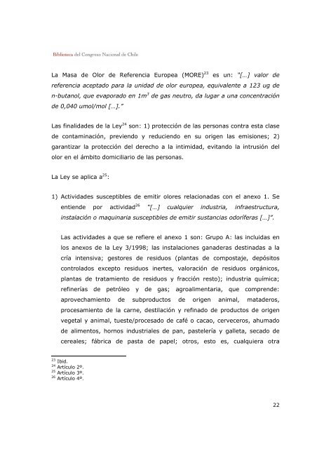 La contaminación por olores y su regulación en la