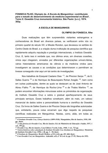 Texto completo - Biblioteca Virtual Oswaldo Cruz