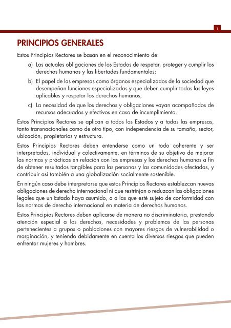 PRINCIPIOS RECTORES SOBRE LAS EMPRESAS Y LOS DERECHOS HUMANOS