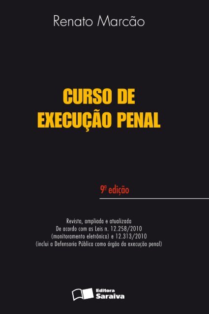 Curso de execução penal - Editora Saraiva