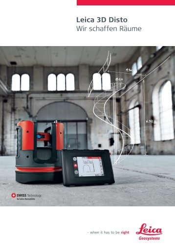 Leica 3D Disto Wir schaffen Räume - Zimmermann-Optik