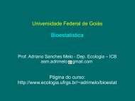 Teste t pareado e Anova em bloco - Ecologia da UFRGS