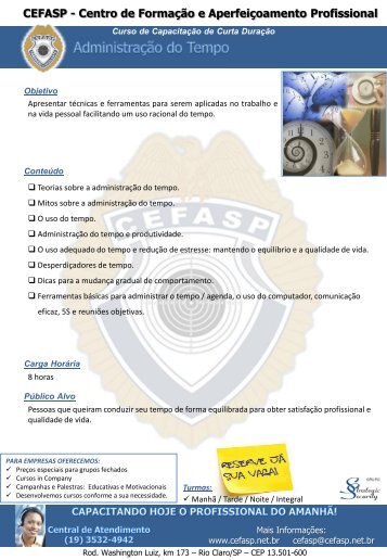 CEFASP - Centro de Formação e Aperfeiçoamento Profissional ...