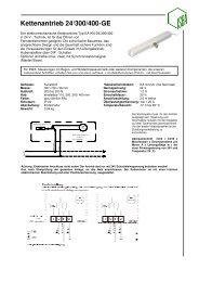 Kettenantrieb 24/300/400-GE - ISBA AG