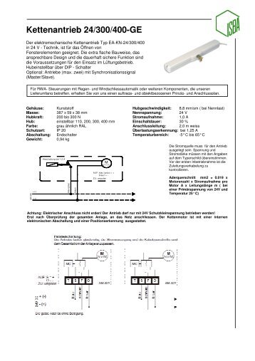 Kettenantrieb 24/300/400-GE - ISBA AG