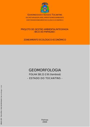GEOMORFOLOGIA - seplan - Governo do Estado do Tocantins