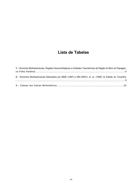 GEOMORFOLOGIA - seplan - Governo do Estado do Tocantins