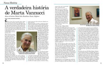 Nossa História Marta Vanucci - Colégio Dante Alighieri