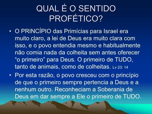 PRIMÍCIAS E PROPÓSITOS - Igreja Amor e Fé