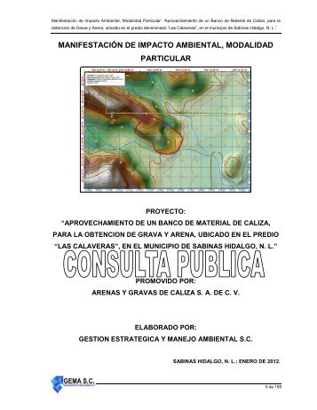 manifestación de impacto ambiental, modalidad ... - sinat - Semarnat