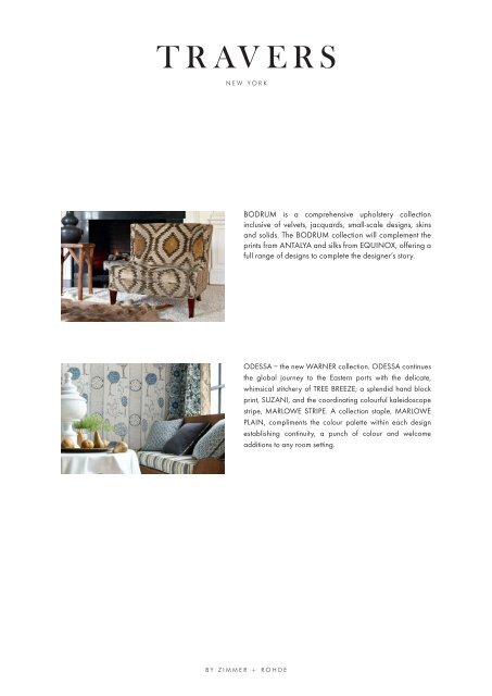 ColleCtion 2012 equinox | AntAlyA | Bodrum ... - Zimmer + Rohde