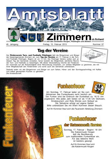 Amtsblatt KW 7 - Zimmern ob Rottweil