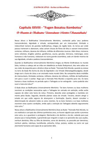 Capítulo XXVIII - "Fugen Bosatsu Kombotsu"