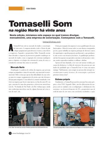 Tomaselli Som - Backstage
