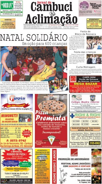 Edição 1150 - Jornal do Cambuci & Aclimação