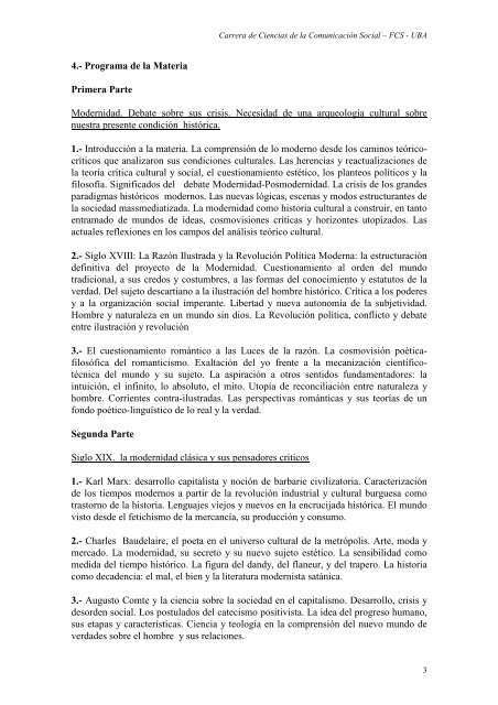 PCPC - Casullo - Carrera de Ciencias de la Comunicación - UBA