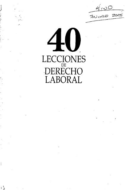 40 LECCIONES DE DERECHO LABORAL.pdf - Index of /prueba ...