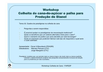 Workshop Colheita - sessao 4 - Braunbeck - Apta