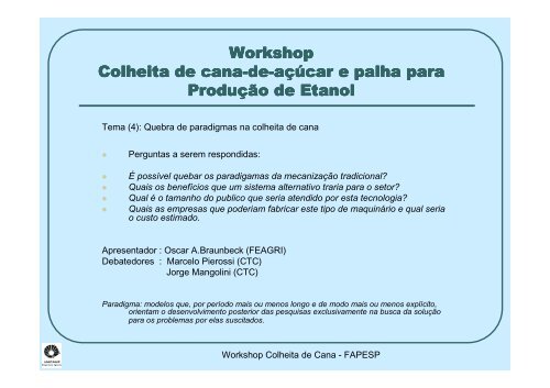 Workshop Colheita - sessao 4 - Braunbeck - Apta